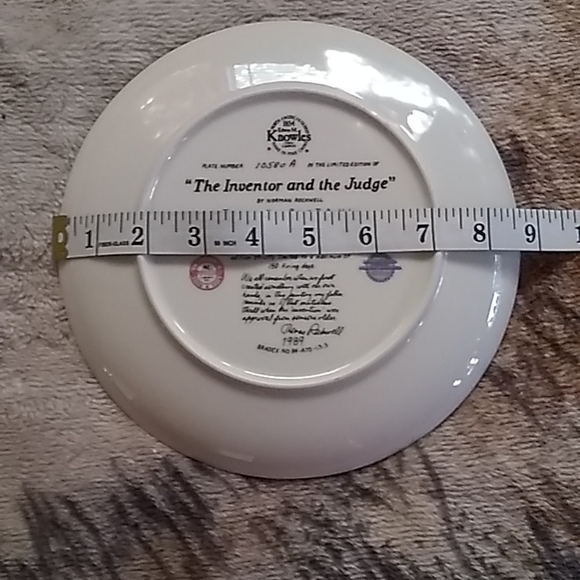 Norman Rockwell Limited Edition numbered plate by the Knowles Fine China company - Picture 3 of 7